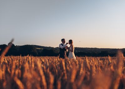 Couple in a field